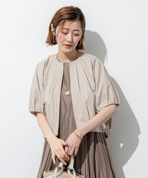 【正規取扱店】 23区 ブルゾン 「撥水性/接触冷感」ストレッチライト アウター ジャケット・アウター