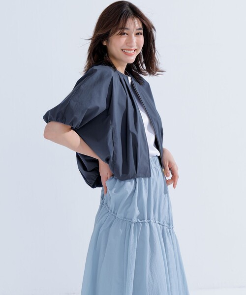 23区 ブルゾン アウター 「撥水性/接触冷感」ストレッチライト