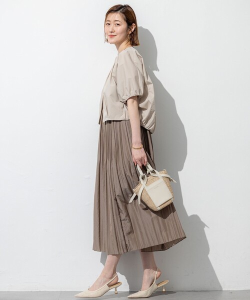 23区【撥水性/接触冷感】ストレッチライトタイプライター コンパクトブルゾン 23区 ブルゾン アウター 「撥水性/接触冷感」ストレッチライト