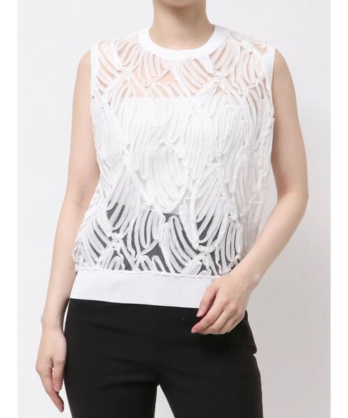 TONAL tシャツ 刺繍レーストップス レディース : ZOZOTOWN Yahoo