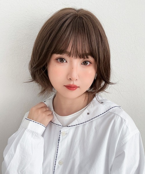 ウィッグ エクステ 「 シュクレボブ 」 自然 ボブ ショート
