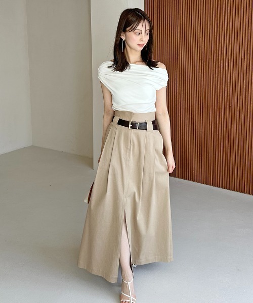 snidel スカート SNIDEL スカート チノワイドスカート : ZOZOTOWN Yahoo!店