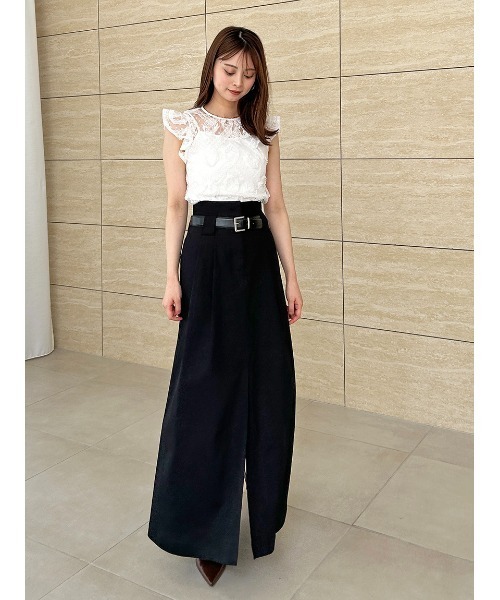 タグ付き SNIDEL 黒 スカート SNIDEL スカート チノワイドスカート : ZOZOTOWN Yahoo!店