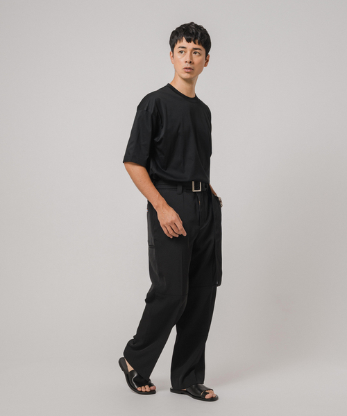新品未使用／Dickies ワークスラックス ブラック Dickies スラックス 「別注」 「Dickies」 ワーク ワイドパンツ