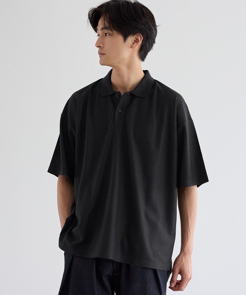 coca ポロシャツ 変形ラッセル編みポロシャツ メンズ : ZOZOTOWN
