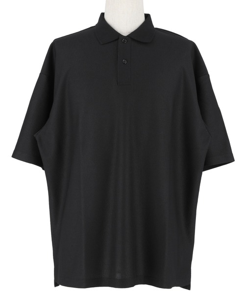 coca（コカ） ポロシャツ 変形ラッセル編みポロシャツ メンズ