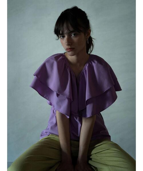 ブラウス シャツ ラッフルフリルブラウス「2025summer catalog item」 レディース