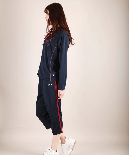 FILA ネイビー セットアップ　Lサイズ FILA 「FILA」 セットアップジャージ L ネイビー レディース