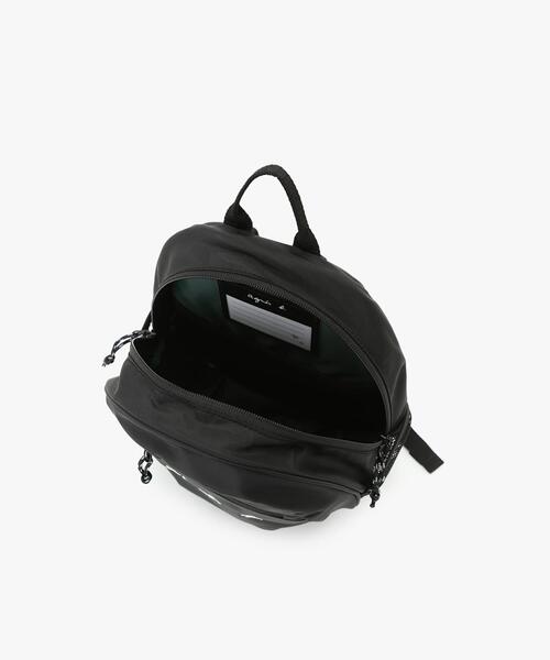 【新品未使用】agnis b. キッズブラックリュック ナイロン ラージ バックパック (ZAS10－04)（バックパック
