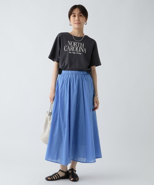 Elura（エルーラ） スカート ボイルフレアスカート「低身長サイズあり