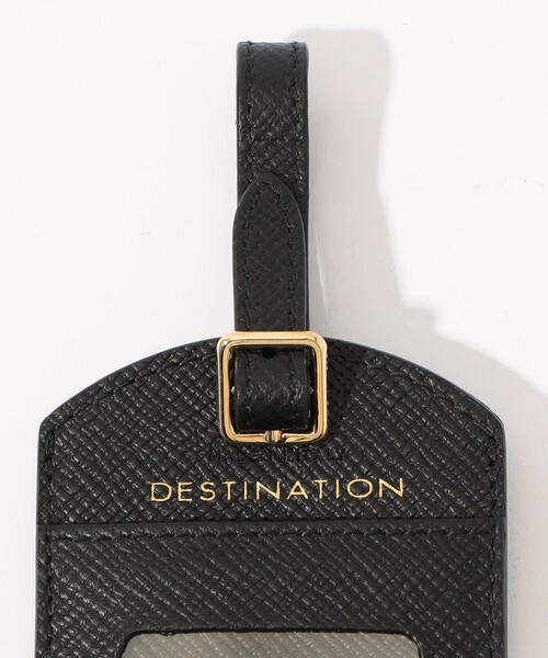 SMYTHSONのネームタグ Luggage Tag in Panama in navy | Smythson