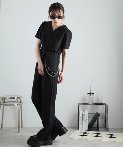 ULYSSES セットアップ セットアップ 半袖ジャケットとワイドパンツ