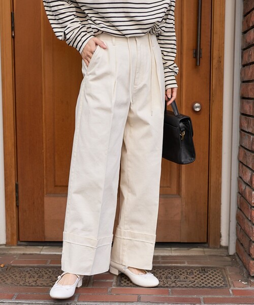 「FREAK'S STORE」 チノパンツ SMALL ネイビー レディース