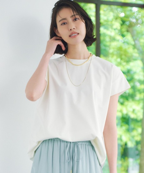 tシャツ 「接触冷感」ひやっとタッチドロストＴシャツ/576903 レディース