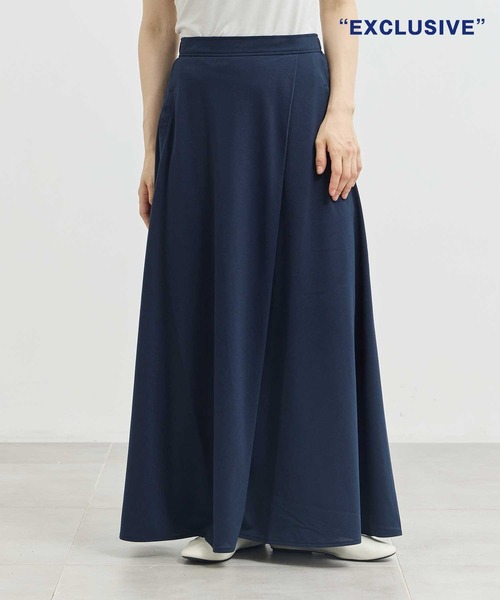 スカート 「COGTHEBIGSMOKE/コグザビッグスモーク」EX.HALO SEMI-FLARE SKIRT/Aラインフレアスカートの画像
