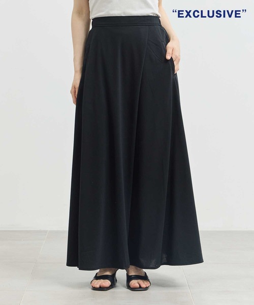 スカート 「COGTHEBIGSMOKE/コグザビッグスモーク」EX.HALO SEMI-FLARE SKIRT/Aラインフレアスカートの画像