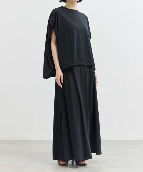 スカート 「COGTHEBIGSMOKE/コグザビッグスモーク」EX.HALO SEMI-FLARE SKIRT/Aラインフレアスカートの画像