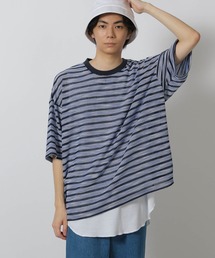 tシャツ 透かしボーダー半袖T / 580733 メンズ｜ZOZOTOWN Yahoo!店