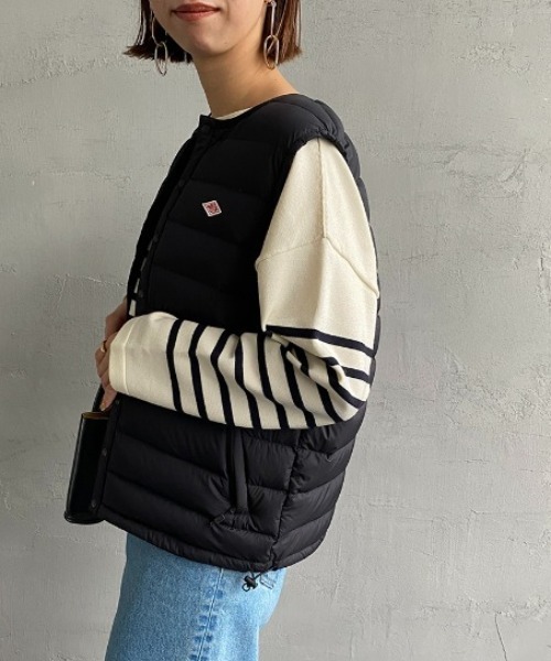 Danton（ダントン） ダウンベスト X-SMALL ネイビー レディース