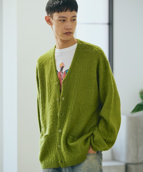 TOWNCRAFT シャギー　カーディガン TOWNCRAFT】SHAGGY COLOR CARDIGAN - OIKOS 毎日を楽しく豊かに