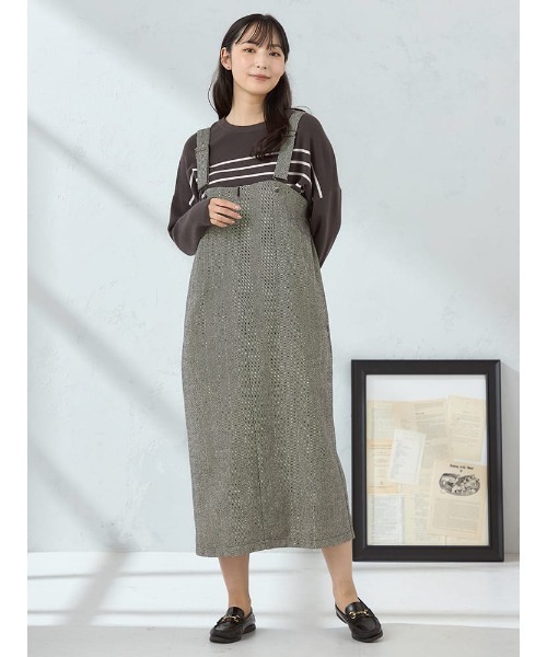 ジャンパースカート 「WEB限定」ヘリンボーンナロージャンスカ FURRY