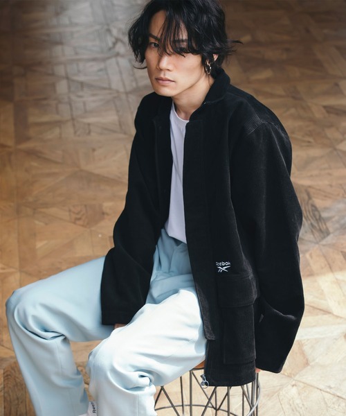 Reebok（リーボック） コーデュロイジャケット SMALL ブラック メンズ