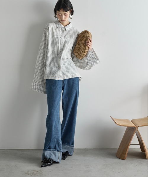 「THE YOn」 長袖シャツ FREE ピンク レディース_画像2