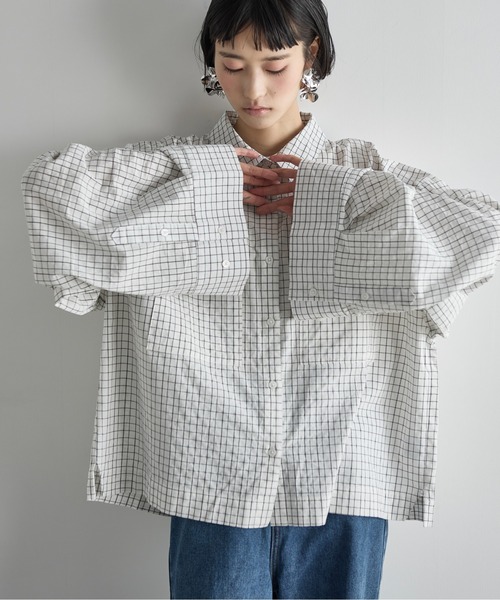 「THE YOn」 長袖シャツ FREE ピンク レディース_画像7