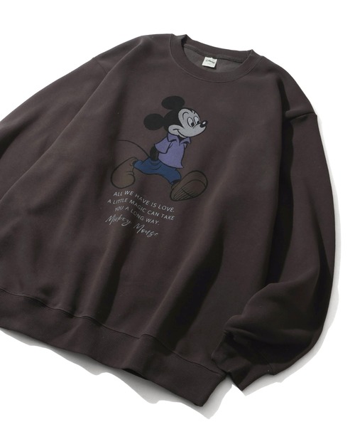 Disney 3XL 裏起毛 ディズニー オールド ミッキーマウス スウェット Disney（ディズニー） トレーナー スウェット 「Disney/ディズニー」裏