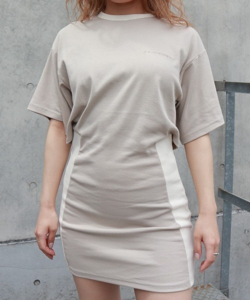 「FIG&VIPER」 半袖ワンピース FREE ライトブルー レディース_画像5