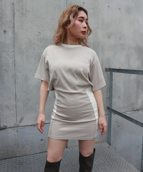 「FIG&VIPER」 半袖ワンピース FREE ライトブルー レディース_画像6