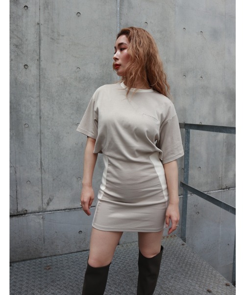 「FIG&VIPER」 半袖ワンピース FREE ライトブルー レディース_画像7