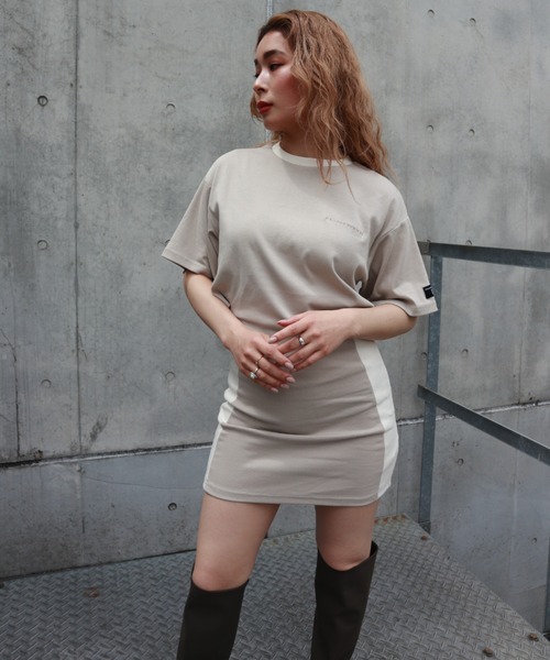 「FIG&VIPER」 半袖ワンピース FREE ライトブルー レディース_画像8