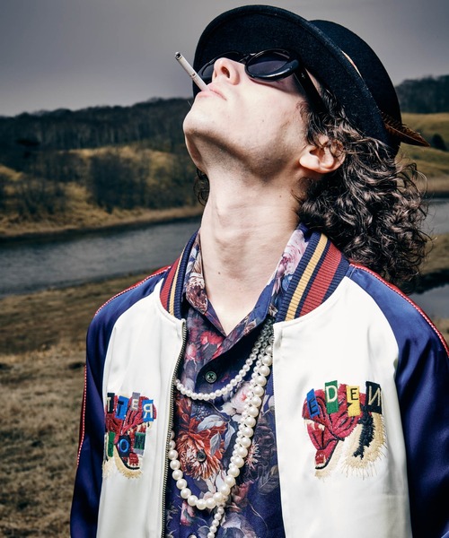 glamb（グラム） スカジャン M レッド メンズ : ZOZOTOWN Yahoo!店