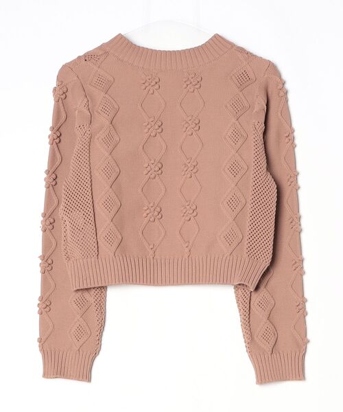 「ME COUTURE」 ニットカーディガン FREE ベージュ レディース_画像2