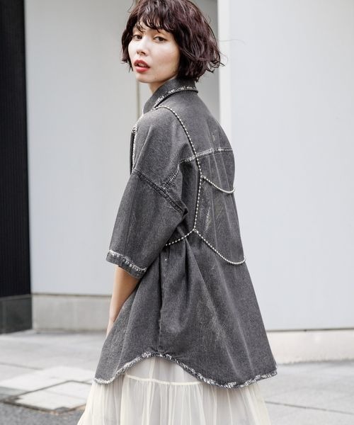 「PAGEBOY」 半袖シャツ FREE ホワイト レディース_画像8