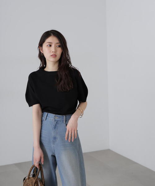 「FREE'S MART」 半袖ニット FREE ホワイト レディース_画像5