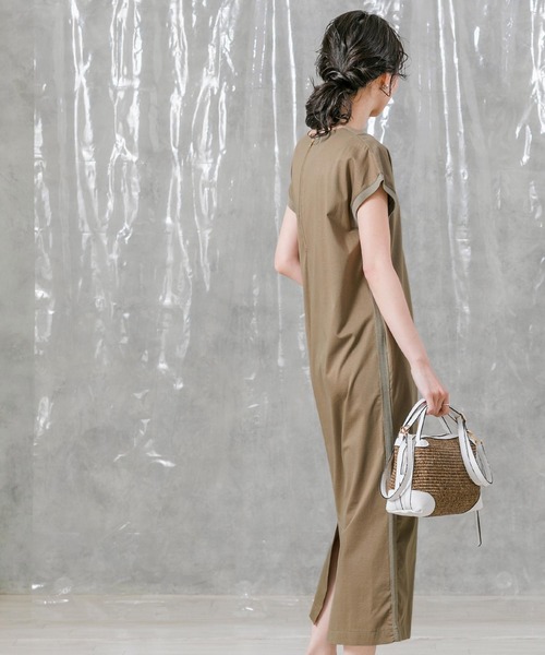 「Gready Brilliant」 半袖ワンピース FREE モカ レディース_画像3