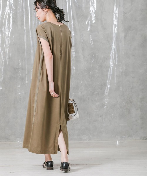 「Gready Brilliant」 半袖ワンピース FREE モカ レディース_画像4