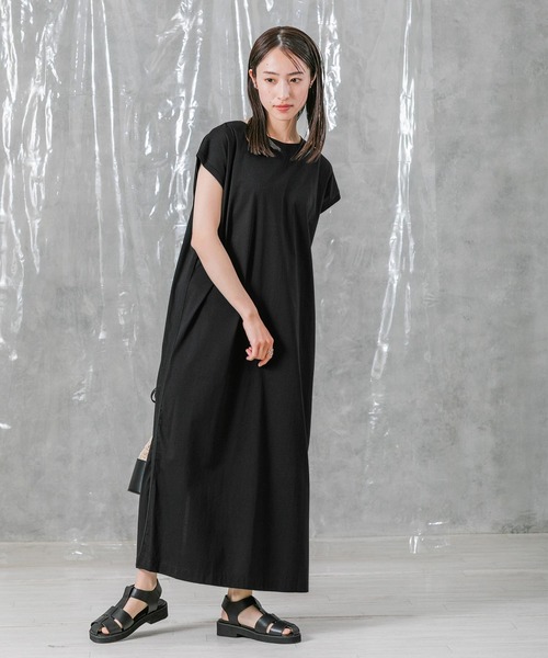 「Gready Brilliant」 半袖ワンピース FREE モカ レディース_画像8