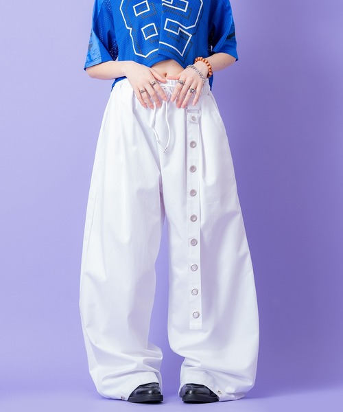 「ankoROCK」 イージーパンツ ONESIZE ホワイト メンズ_画像2