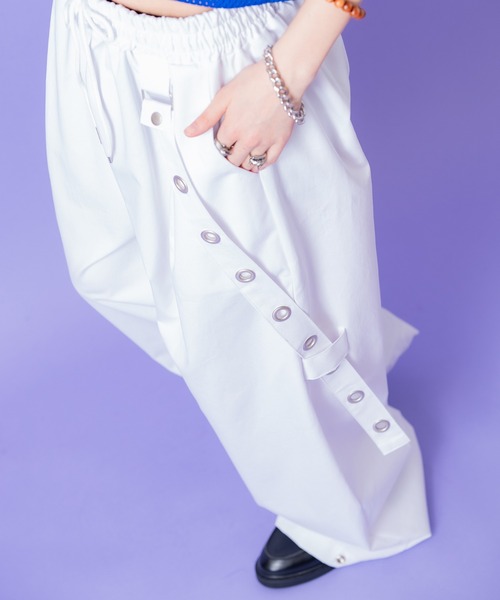 「ankoROCK」 イージーパンツ ONESIZE ホワイト メンズ_画像4