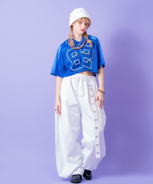 「ankoROCK」 イージーパンツ ONESIZE ホワイト メンズ_画像5