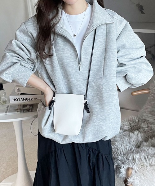 「GeeRA」 「bliotorm」スウェットカットソー MEDIUM 杢グレー レディース_画像2