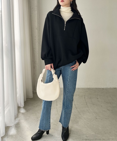 「GeeRA」 「bliotorm」スウェットカットソー MEDIUM 杢グレー レディース_画像8