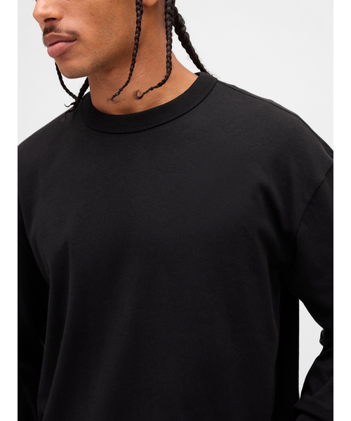 GAP（ギャップ） tシャツ ヘビーウェイト クロップドTシャツ メンズ