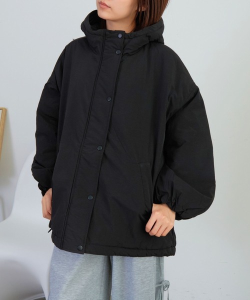 ダウンコート ダウンジャケット フード付きロングダウンジャケット
