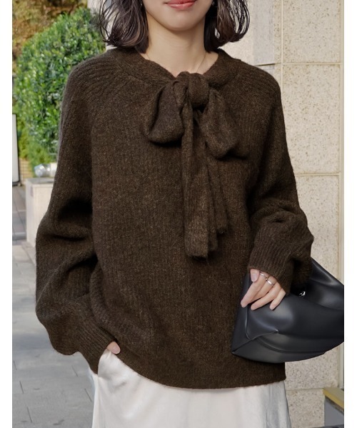 Re:EDIT（リエディ） ニット セーター ネックリボンニットトップス