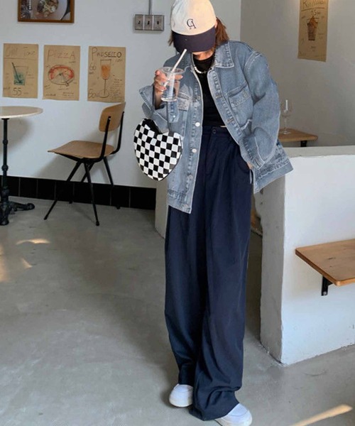 「meJane」 デニムジャケット FREE ブルー レディース_画像6