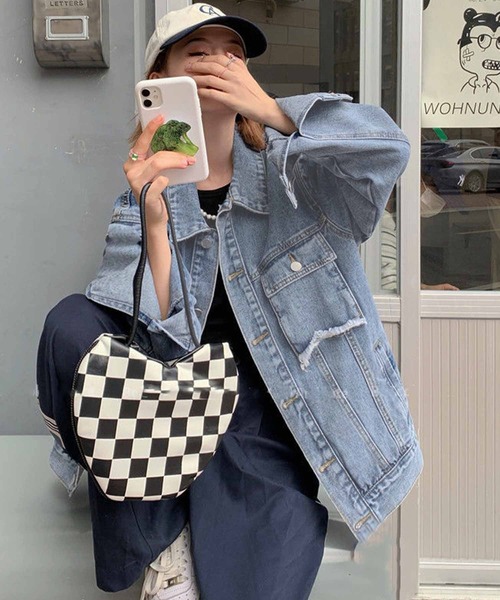 「meJane」 デニムジャケット FREE ブルー レディース_画像7